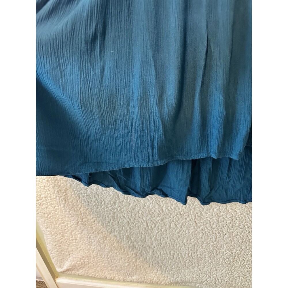 SOFT SURROUNDINGS Blue Mirabella Moroccan Tunic Shirt Dress Size L‎ 2BK99 - Picture 4 of 15